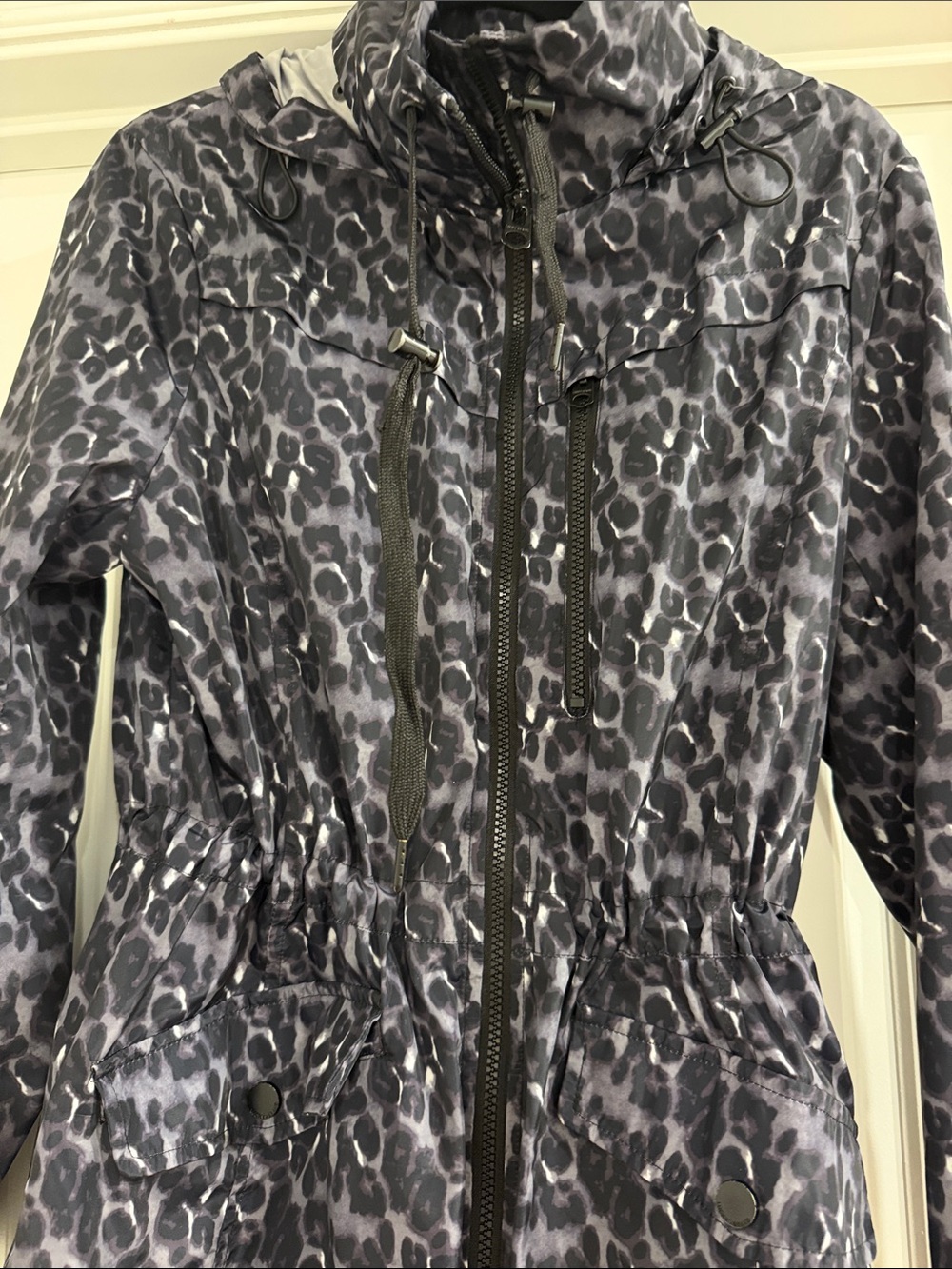 Women’s Lucky Brand Jacket - Gray Leopard Print